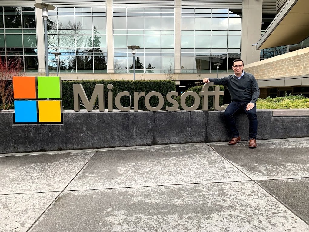 <i>Microsoft HQ in Redmond, WA during my onboarding week at the company.</i>