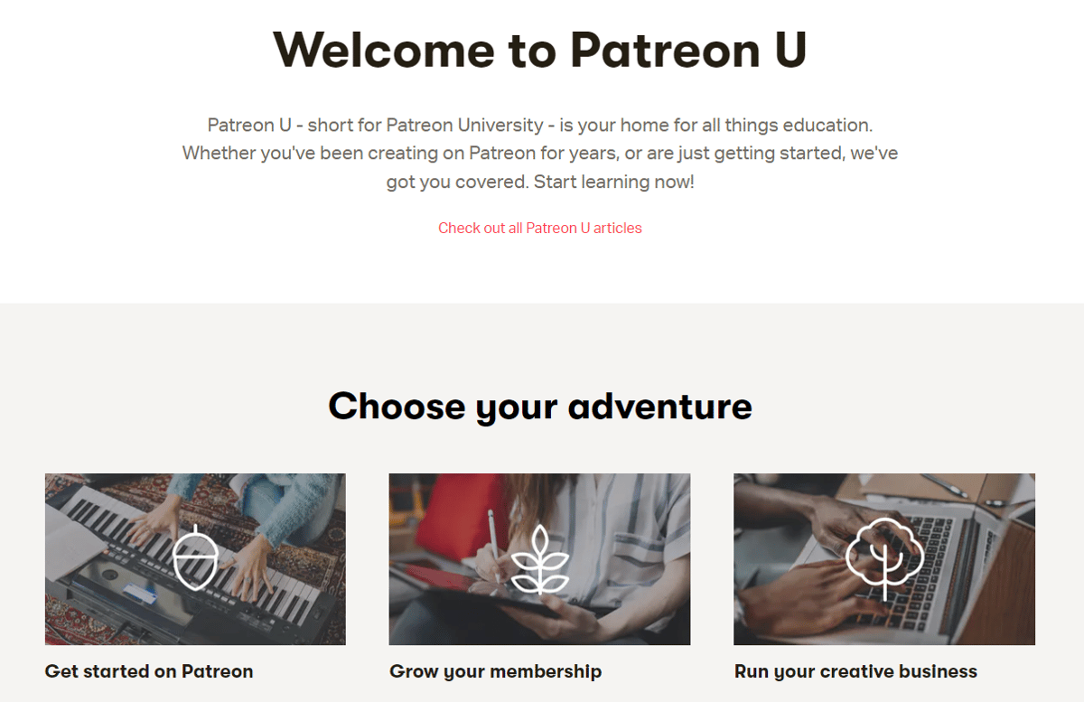 Patreon blog for creators