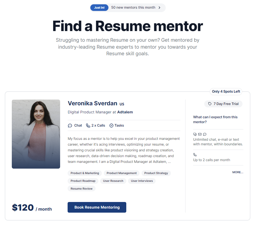 Discover 10 Best Resume Help Services To Help You Succeed - MentorCruise