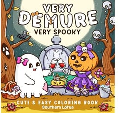 Very Demure Very Spooky: Coloring Book for Adults and Teens Featuring Creepy Adorable Characters in Cozy and Spooky Vibes, Cute and Easy Designs for ... Stress Relief (Spooky - Cute - Easy Coloring)
