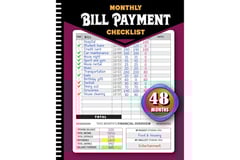 Monthly Bill Payment Checklist: Bill Tracker Notebook, The 4-Year Guide for Families & Money Managers, 960 Billing Records Included!