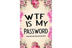WTF Is My Password: password book, password log book and internet password organizer, alphabetical password book, Logbook To Protect Usernames and ... notebook, password book small 6” x 9”