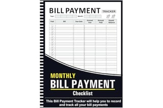 Bill Tracker Notebook: Monthly Bill Payment Checklist - 8.5" x 11" 100+ Pages