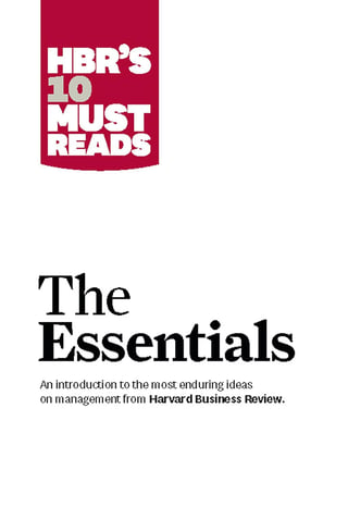 HBR's 10 Must Reads: The Essentials