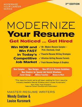 Modernize Your Resume: Get Noticed Get Hired