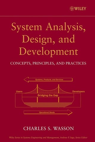 System Analysis, Design, and Development: Concepts, Principles, and Practices