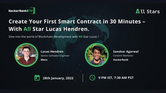 Video: Create Your First Smart Contract in 30 Minutes with All Star Lucas Hendren
