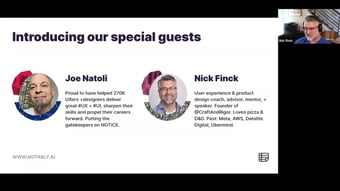Video: Designing your UX career move with Joe Natoli & Nick Finck