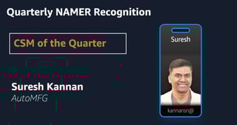 Link: Honored and humbled to be recognized as CSM of the Quarter for North America!. | Suresh Kannan | 86 comments