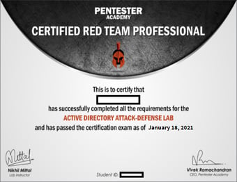 Article: How to pass CRTP and become Certified Red Team Professional