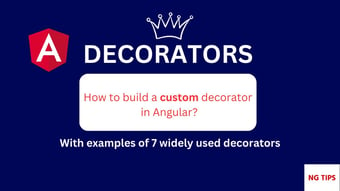 Video: How to write custom decorators in Angular?