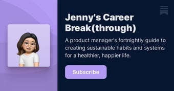 Article: Jenny's Career Break(through) | Jenny Chu | Substack