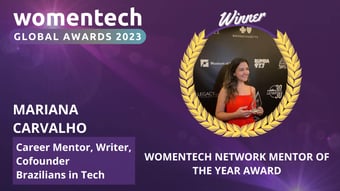 Link: Mariana Carvalho nominated for the Women in Tech Global Awards 2023