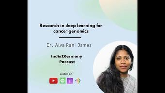 Video: Research in deep learning for cancer genomics with Dr. Alva Rani James