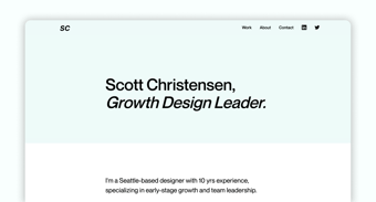 Link: Scott Christensen · Product Design Portfolio