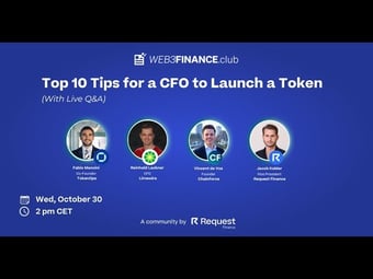 Video: Top 10 tips for a CFO to Launch a Token