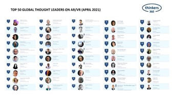 Article: Top 50 Global Thought Leaders and Influencers on AR/VR (April 2021) | Thinkers360