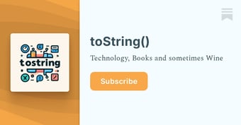 Article: toString() | Marco Altea | Substack