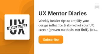 Article: UX Mentor Diaries | Marina Krutchinsky | Substack