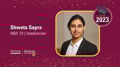 Video: Catching up with Shweta Sapra, MBA '23 | Graduate Valedictorian
