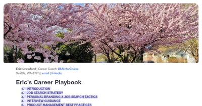 Link: Eric's Career Playbook