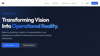 Link: EZ Consulting Solution | Strategy, AI & Operational Excellence