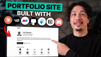 Video: How to Build a STANDOUT Tech Portfolio Website with AI