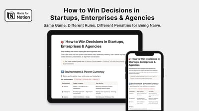 Link: How to Win Decisions in Startups, Enterprises & Agencies