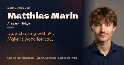 Link: Matthias Marin · One-on-one AI coach, remote from Tokyo