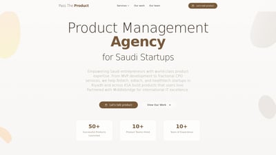 Link: MVP Development & Product Management for Saudi Startups