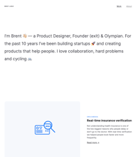 Link: Portfolio - Brent LaRue, Product Designer, Founder, Olympian