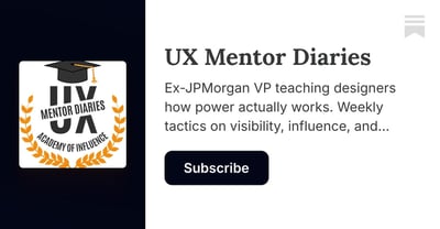 Article: Subscribe to UX Mentor Diaries