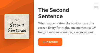 Article: The Second Sentence | Shaikh Noman | Substack
