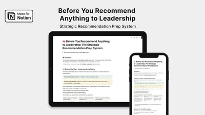Link: The Strategic Recommendation Prep System