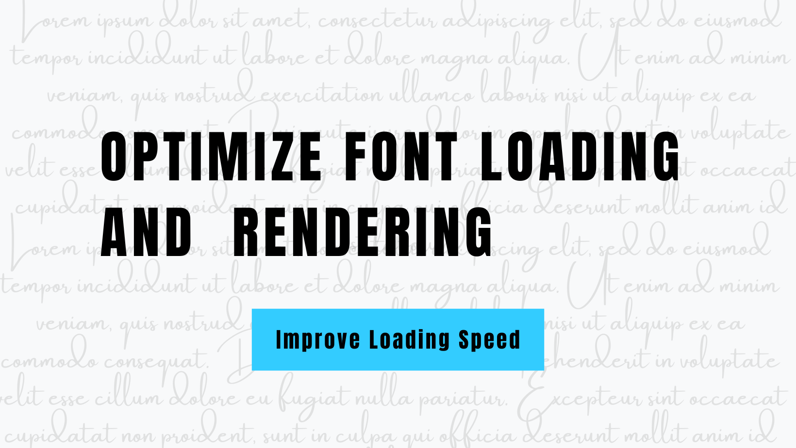 Optimize fonts loading and rendering on web application